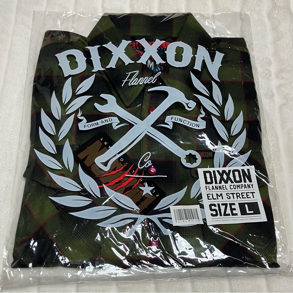 New DIXXON The Elm St 2.0 Flannel Mens Large BNIB